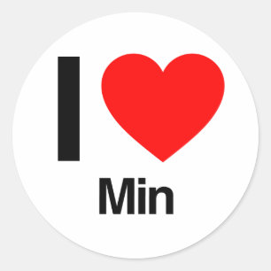 Adesivo eu amo min