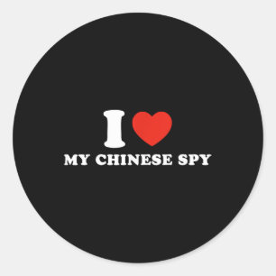 Adesivo Eu Amo Minha Espiã Chinesa _1