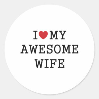 Adesivo Eu Amo Minha Esposa Incrível