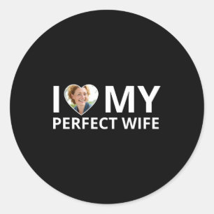 Adesivo Eu Amo Minha Esposa Perfeita Foto Coração Marido E