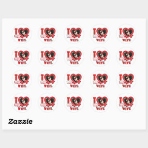 Adesivo Eu Amo Minha Esposa Personalizada