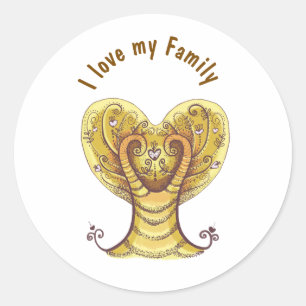 Adesivo Eu amo minha família
