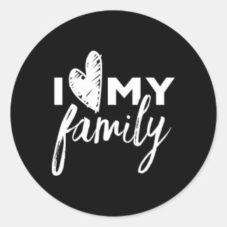 Adesivo Eu Amo Minha Família Familiar Familiares Sindicato