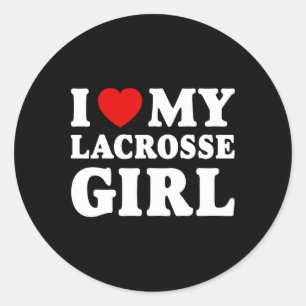Adesivo Eu Amo Minha Garota De Lacrosse Eu Corto Minha Gar
