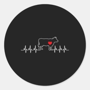 Adesivo Eu Amo Minha Válvula De Vaca Ekg Doente Cardíaco