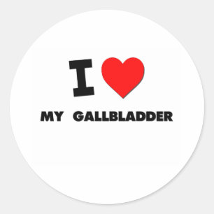 Adesivo Eu amo minha vesícula biliar