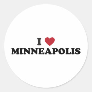 Adesivo Eu Amo Minneapolis Minnesota