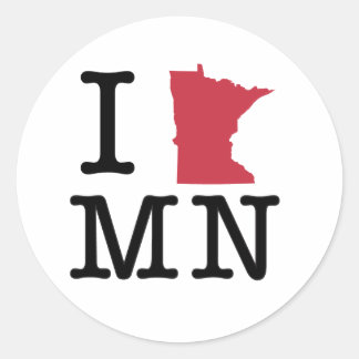 Adesivo Eu Amo Minnesota