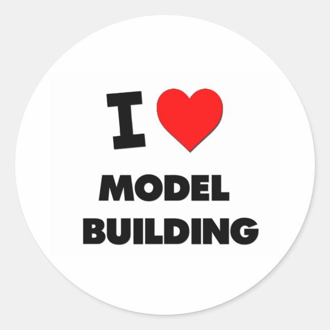 Adesivo Eu Amo Modelo Construtor (Frente)