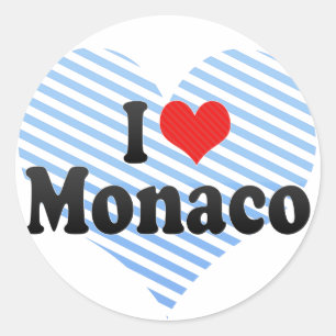 Adesivo Eu amo Monaco