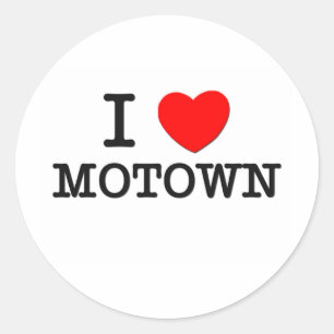 Adesivo Eu amo Motown