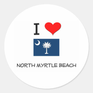 Adesivo Eu amo Myrtle Beach norte South Carolina