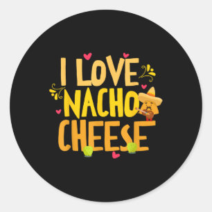 Adesivo Eu Amo Nacho Cheese Mexicano Engraçado Cinco De Ma