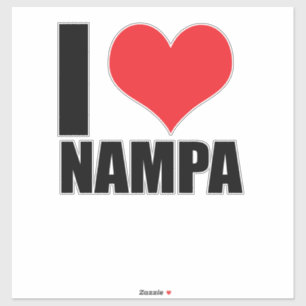 Adesivo Eu amo Nampa