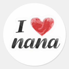 Adesivo Eu Amo Nana