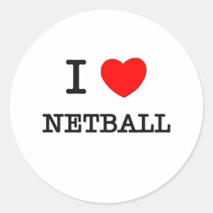 Adesivo Eu Amo Netball