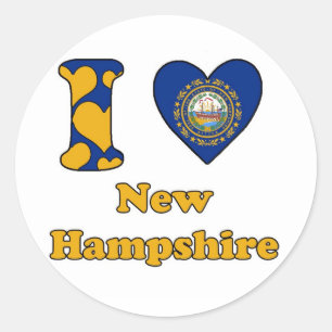 Adesivo Eu amo New Hampshire