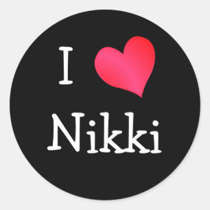 Adesivo Eu Amo Nikki