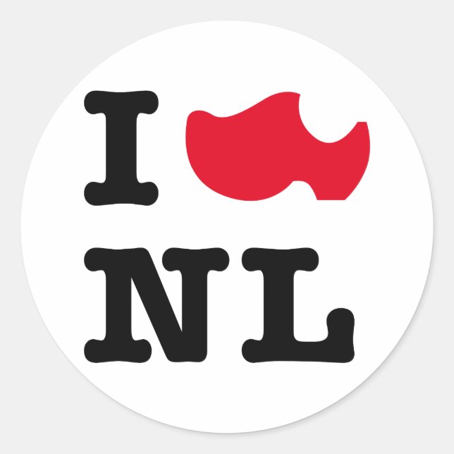 Adesivo Eu amo NL (Frente)