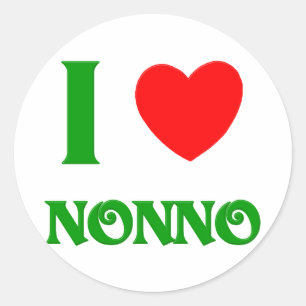 Adesivo Eu amo Nonno (o avô italiano)