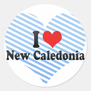 Adesivo Eu amo Nova Caledônia