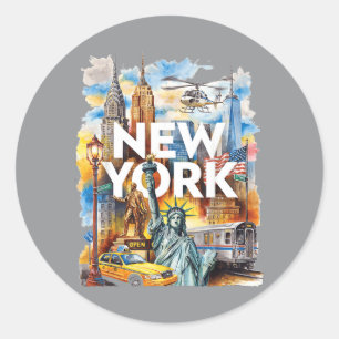 Adesivo Eu Amo Nova York Nyc Manhattan Viagem Férias Desig