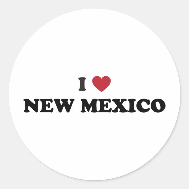 Adesivo Eu Amo Novo México (Frente)
