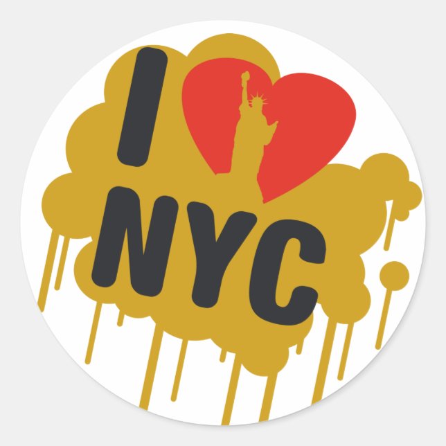 Adesivo Eu amo NY (Frente)