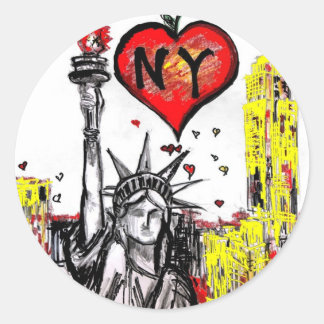 Adesivo Eu amo NY
