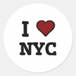 Adesivo Eu Amo NYC coração