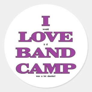 Adesivo Eu amo o acampamento da banda