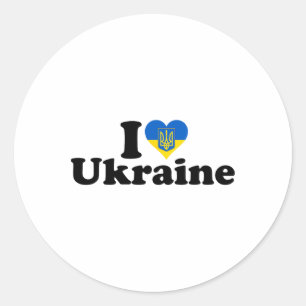 Adesivo Eu Amo o Amor à Ucrânia Orgulho Ucraniano Raízes A