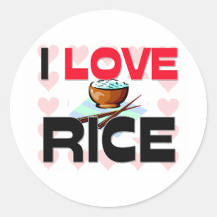 Adesivo Eu amo o arroz