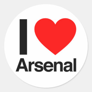 Adesivo eu amo o arsenal