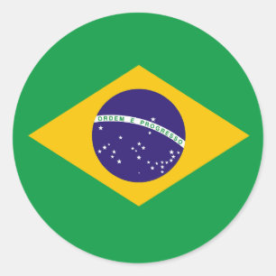 Adesivo Eu amo o Brasil