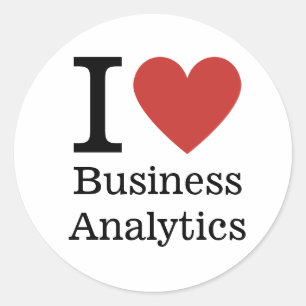 Adesivo Eu ❤️ Amo o Business Analytics STICKER