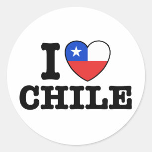Adesivo Eu amo o Chile