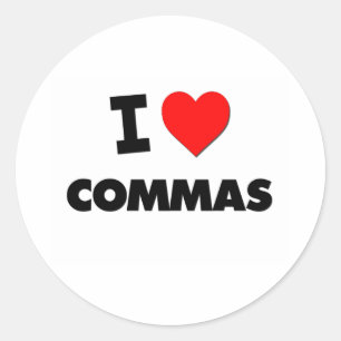 Adesivo Eu amo o Commas