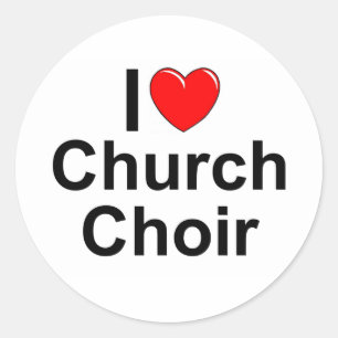 Adesivo Eu amo o coro da igreja (do coração)