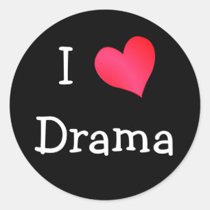 Adesivo Eu amo o drama