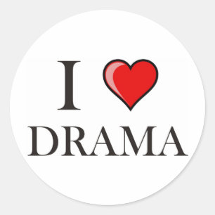 Adesivo Eu amo o drama