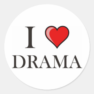 Adesivo Eu amo o Drama