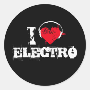 Adesivo Eu amo o eletro