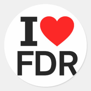 Adesivo Eu amo o FDR