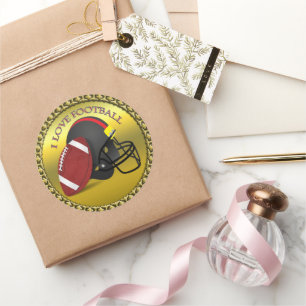 Adesivo Eu amo o futebol moderno elegante na moda