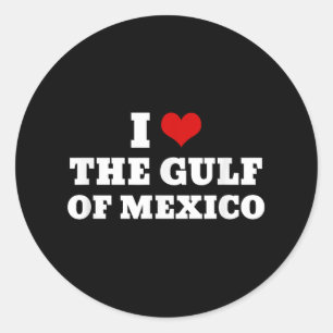 Adesivo Eu Amo O Golfo Do México Usa Memória Engraçada