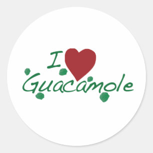 Adesivo eu amo o guacamole
