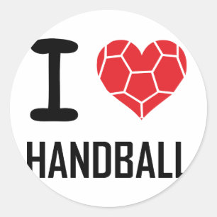 Adesivo Eu amo o handball