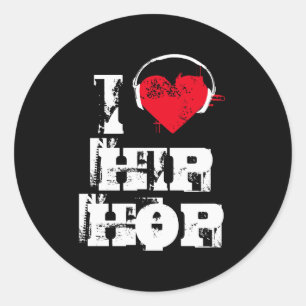 Adesivo Eu amo o hip-hop