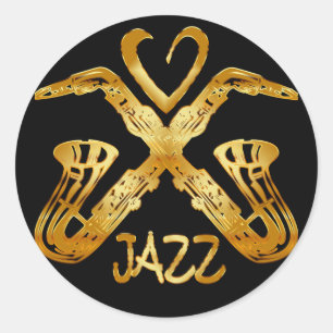 ADESIVO EU AMO O JAZZ